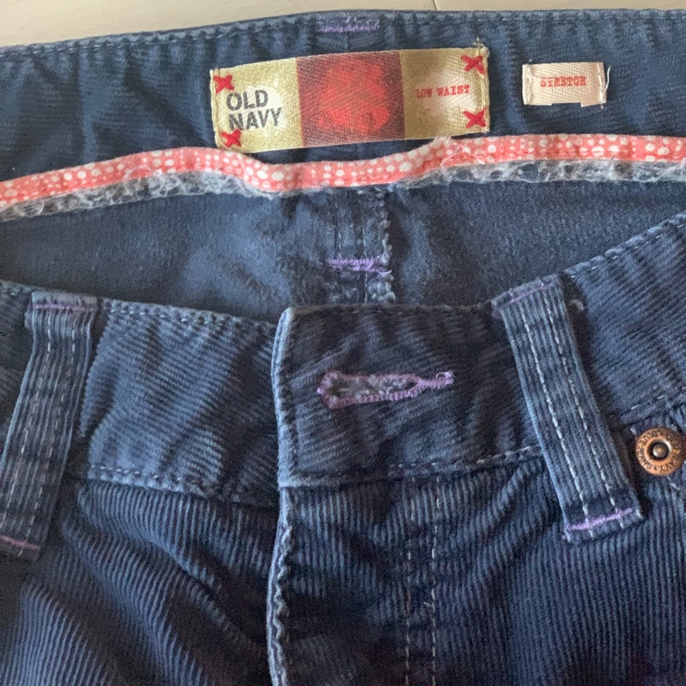 Old navy blue cords!